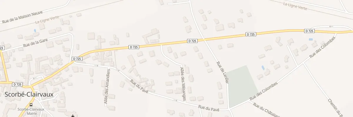 Plan du 8 Rue des Mésanges à Scorbé-Clairvaux