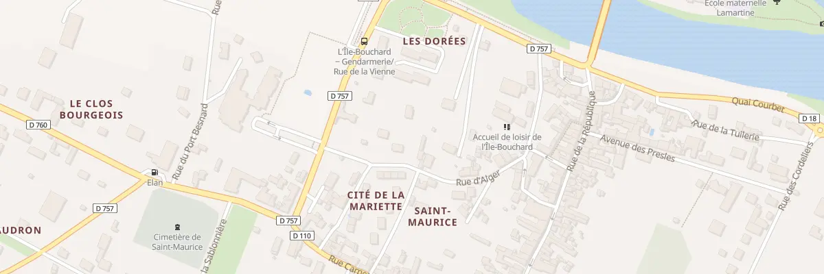 Plan du 22B Rue d’Alger à L’Île-Bouchard