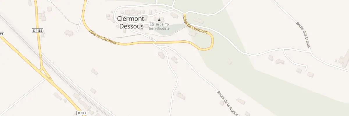 Plan du 404 Côte de Baboulène à Clermont-Dessous