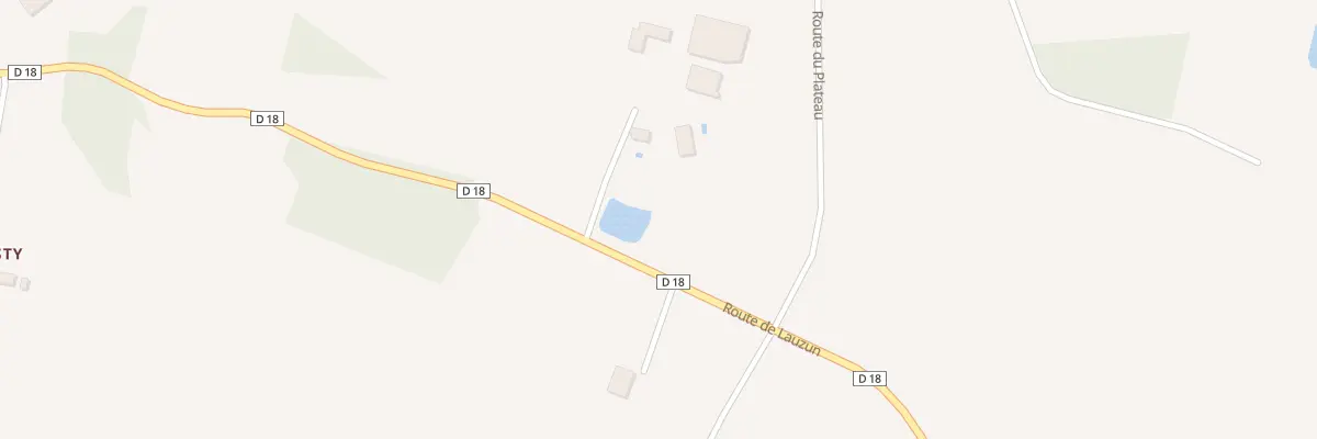 Plan du 17B Rte de Lauzun à Eymet