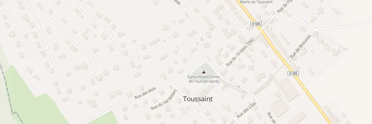 Plan du 10 Rue de l’Eglise à Toussaint