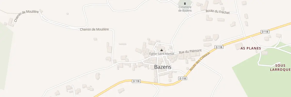 Plan du 5235 Le Bourg à Bazens