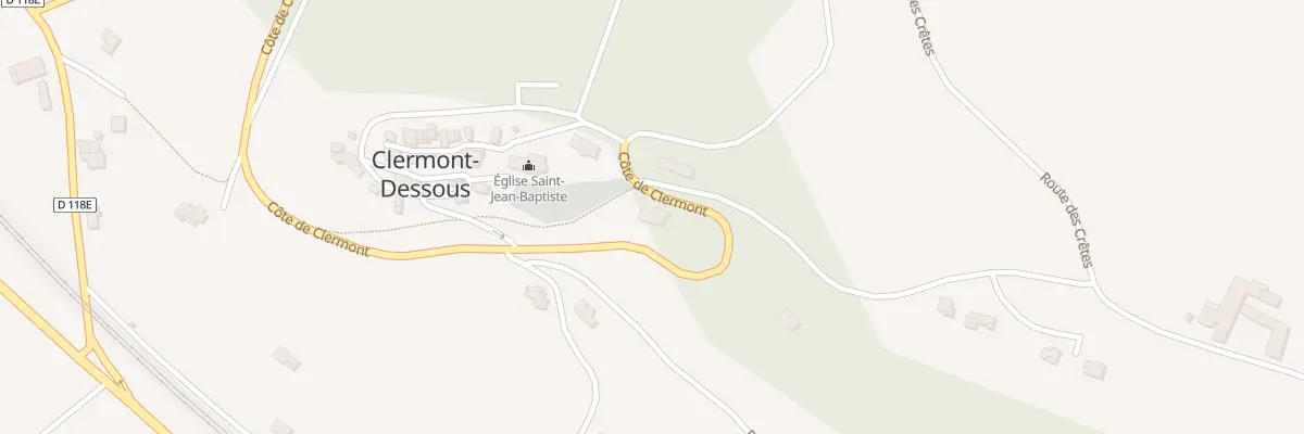 Plan du 981 Côte de clermont à Clermont-Dessous
