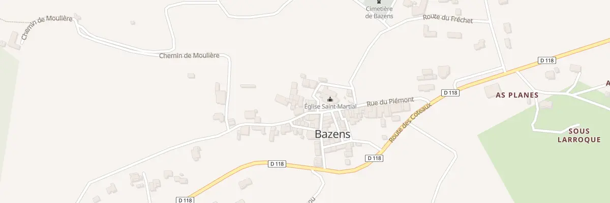 Plan du 27 Pl des Abeaux à Bazens