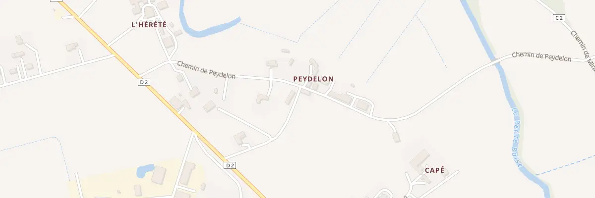Plan du 308 Chem de Peydelon à L’Isle-de-Noé