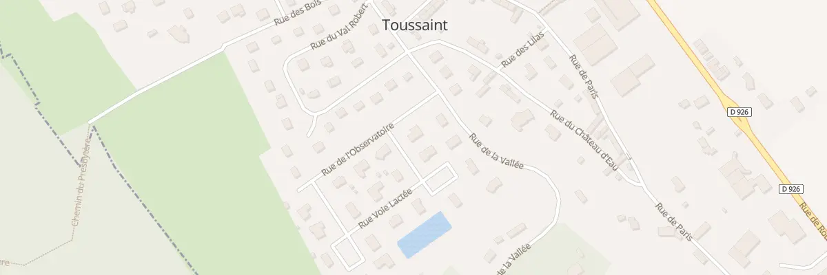 Plan du 3 Rue de l’Observatoire à Toussaint