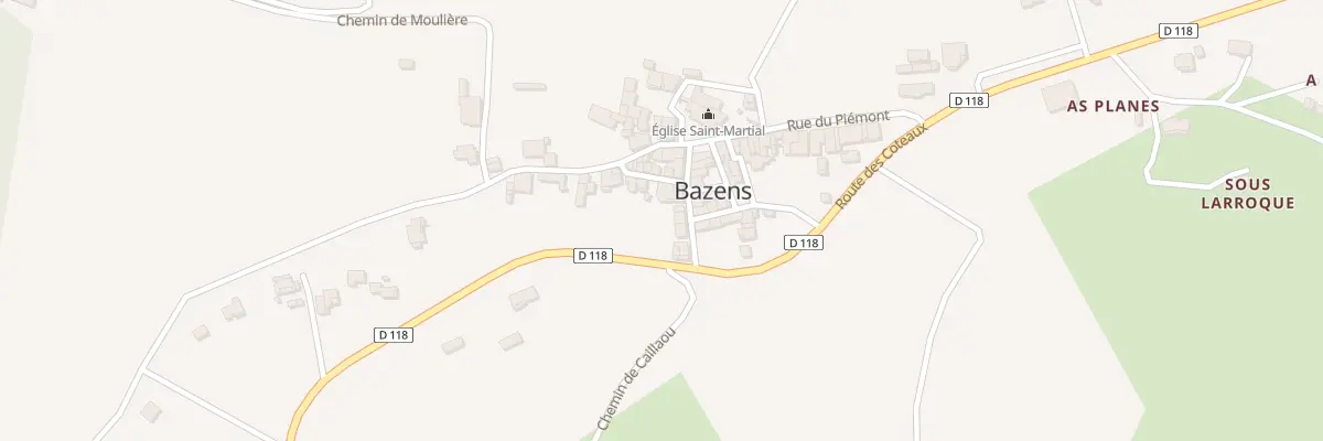 Plan du 38 Rue Psicari à Bazens