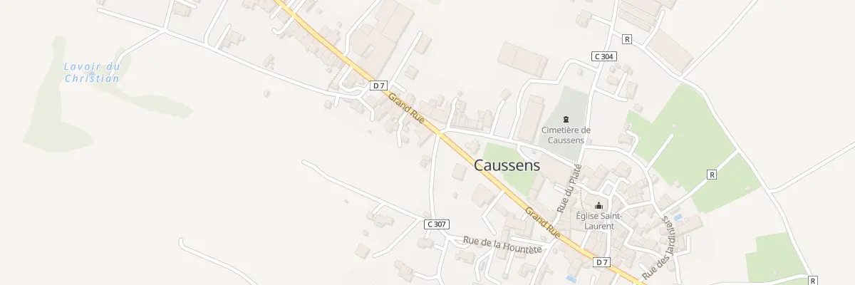 Plan du 28 Che de la Halippe à Caussens