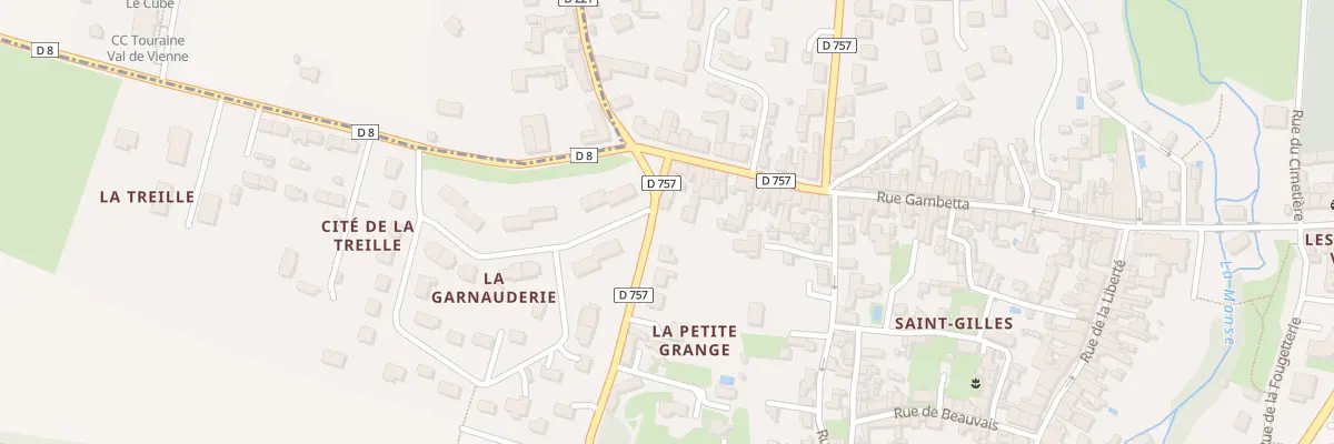Plan du 14 Rue de la Garnauderie à L’Île-Bouchard