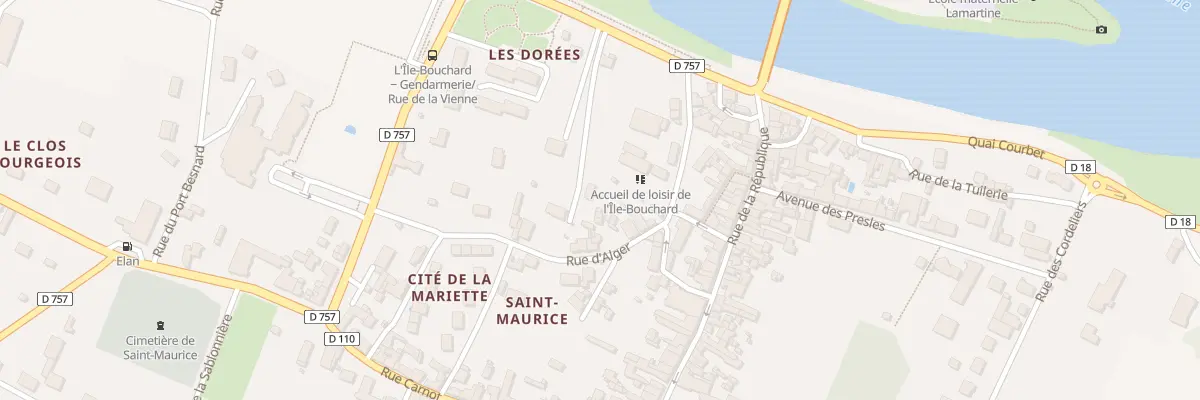Plan du 14 Rue d’Alger à L’Île-Bouchard