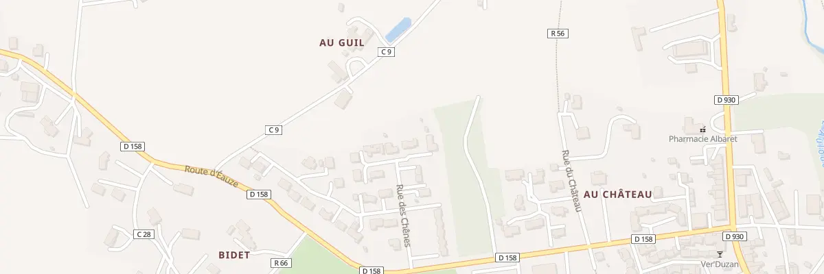 Plan du 10 Rue des Chênes à Castéra-Verduzan