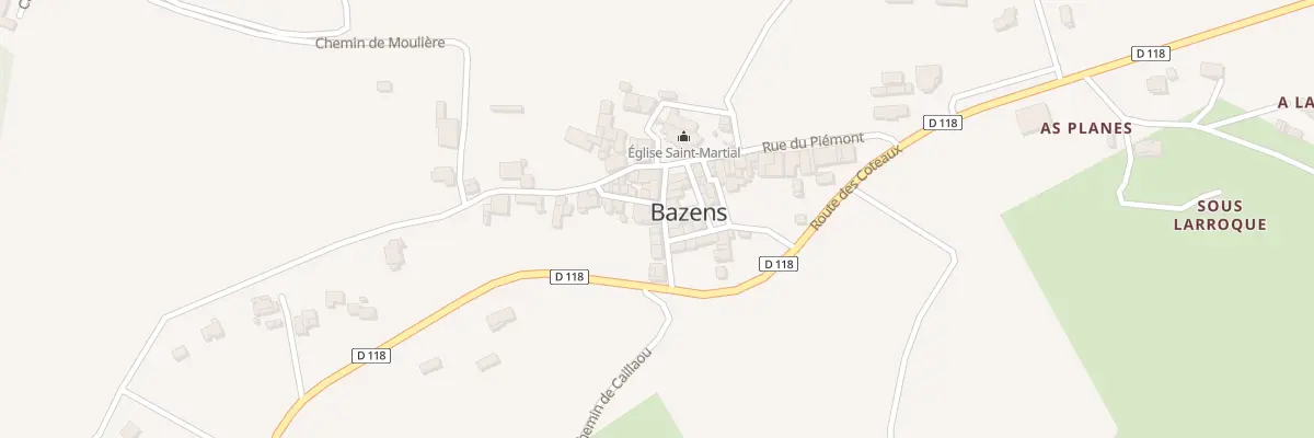 Plan du 40 Rue Bandello à Bazens