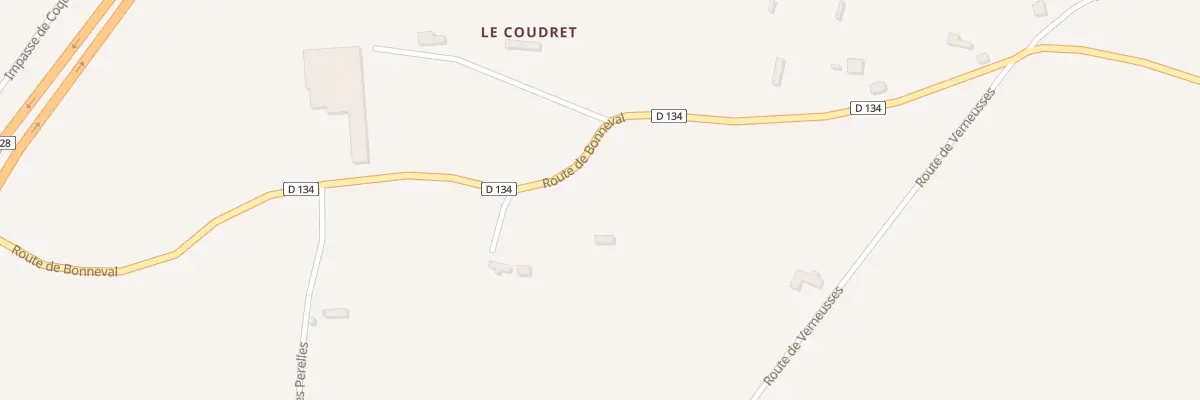 Plan du 295 Rte de Bonneval à La Goulafrière