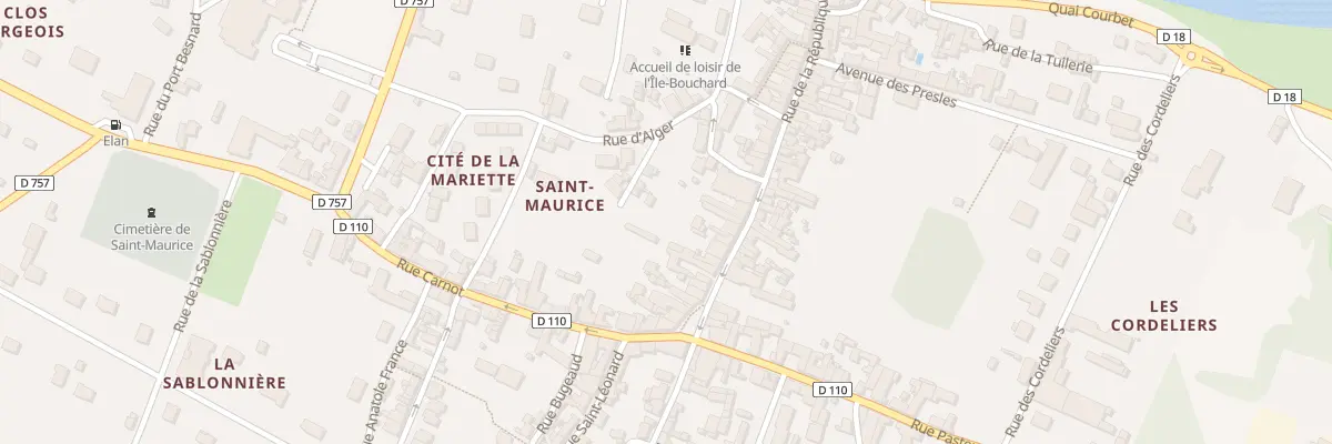 Plan du 46 Rue de la Republique à L’Île-Bouchard