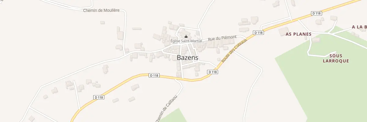 Plan du 51 Rue Bandello à Bazens