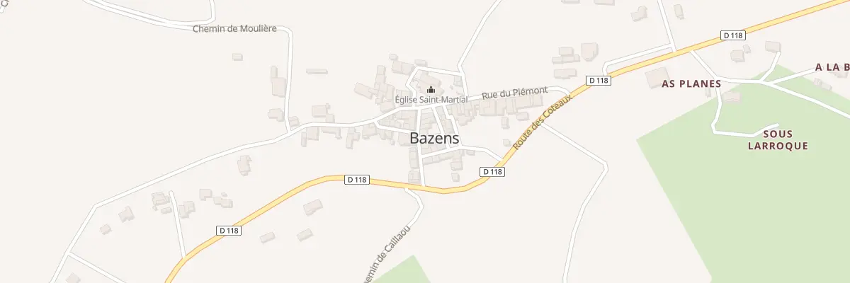 Plan du 43 Rue Bandello à Bazens