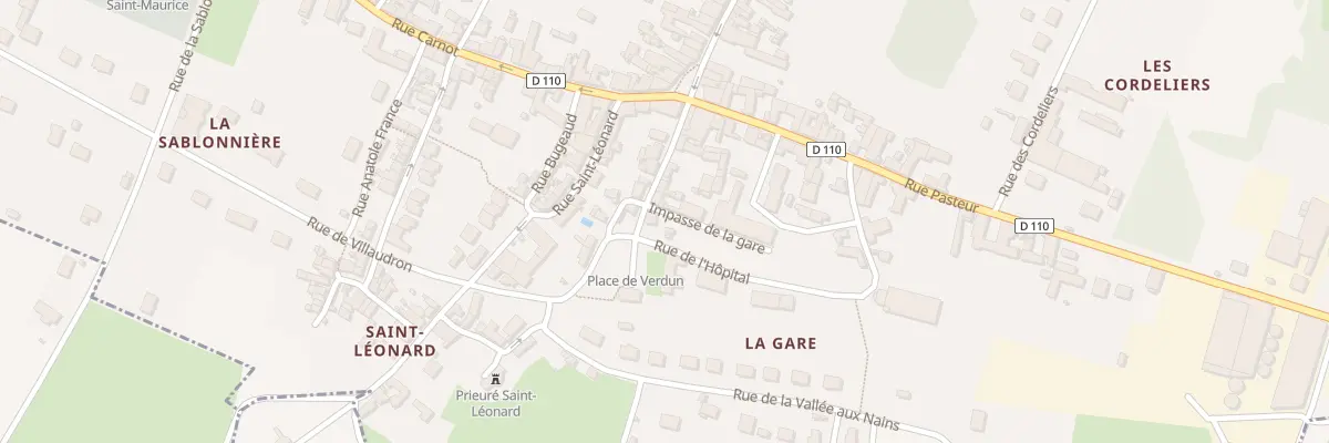 Plan du 9 Rue de la Gare à L’Île-Bouchard