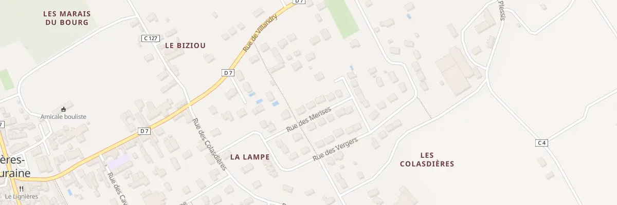 Plan du 5 Rue des Merises à Lignières-de-Touraine