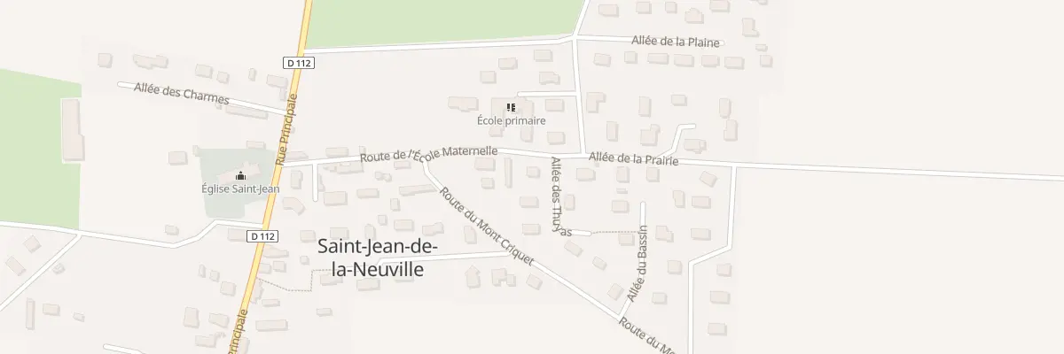 Plan du 1 All des Thuyas à Saint-Jean-de-la-Neuville