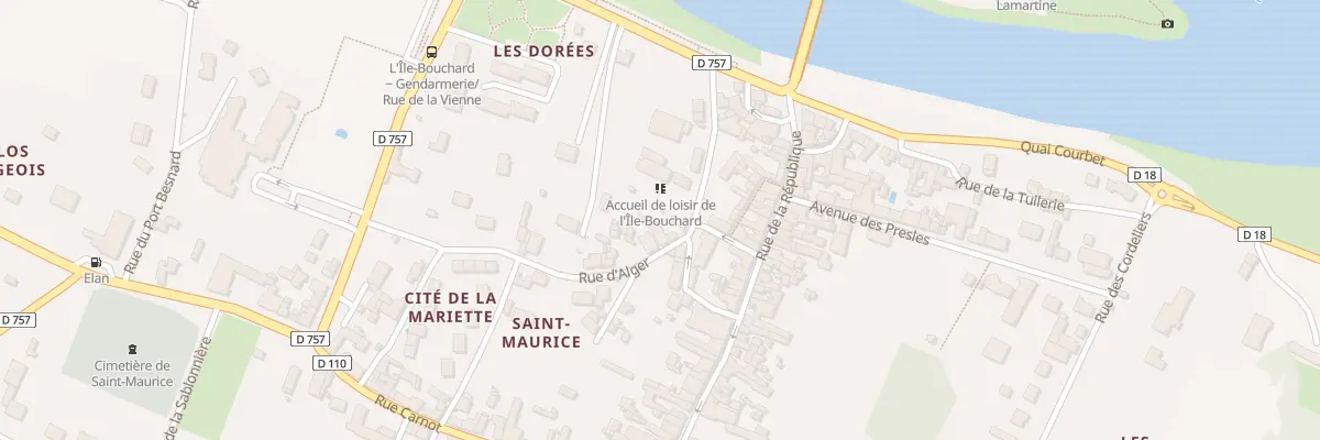 Plan du 10 Rue d’Alger à L’Île-Bouchard