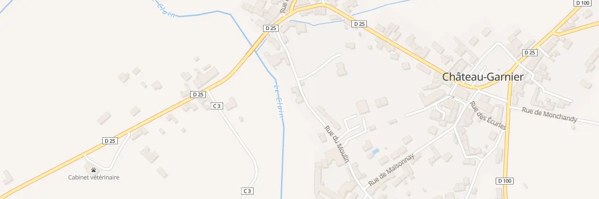 Plan du 10 Rue du Moulin à Château-Garnier