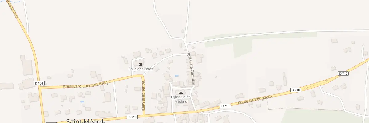 Plan du 25 Le Bourg à Saint-Méard-de-Drône