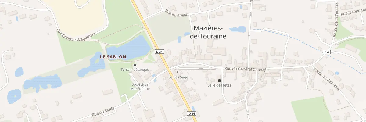Plan du 5 Pl Gambetta à Mazières-de-Touraine