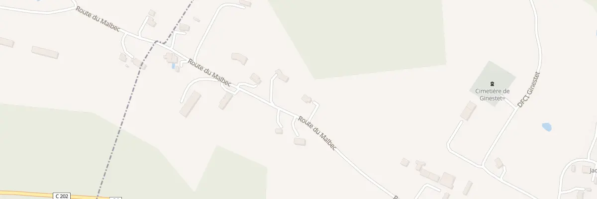 Plan du 470 Rte du Malbec à Ginestet