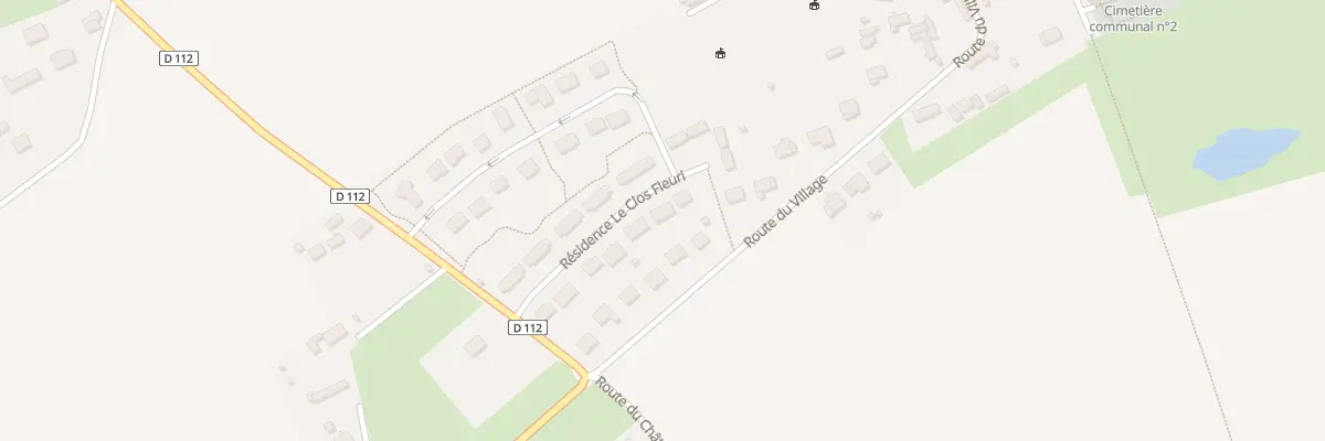 Plan du 128 Rte de St Jean de la Neuville à Beuzeville-la-Grenier