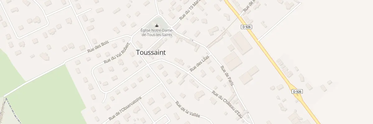 Plan du 7 Rue du Chateau d’Eau à Toussaint