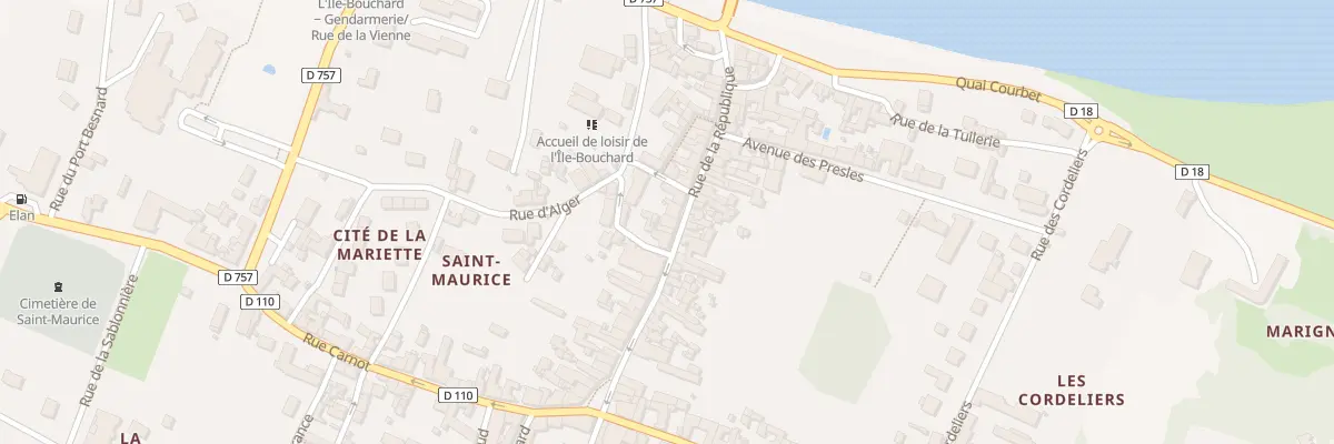 Plan du 32 Rue de la Republique à L’Île-Bouchard