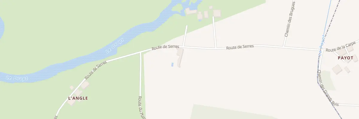 Plan du 66 Rte de Serres à Eymet