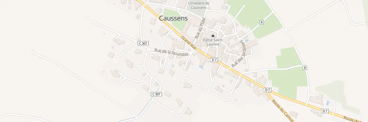 Plan du 6 Rue de la Hountète à Caussens