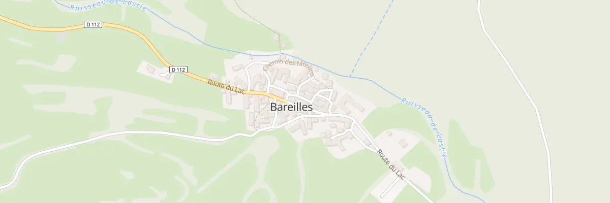 Plan du Village à Bareilles