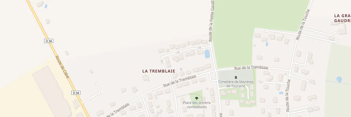 Plan du 6 All des Bouleaux à Mazières-de-Touraine