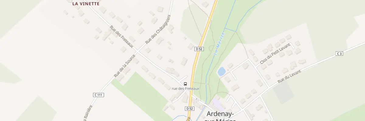Plan du 7 Rue de la Mérize à Ardenay-sur-Mérize