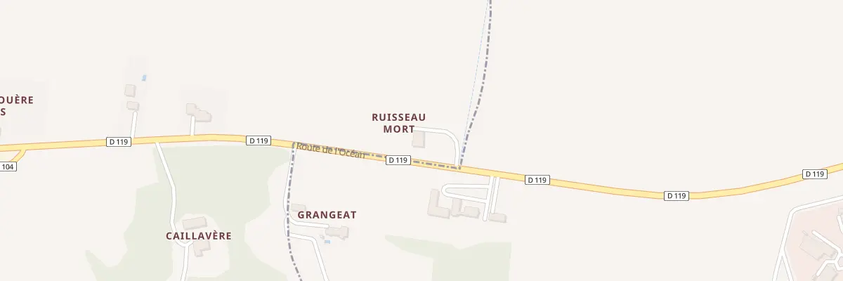 Plan du 38 Rte de Mont de Marsan à Bruch
