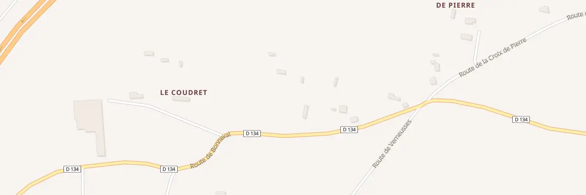 Plan du 190 Rte de Bonneval à La Goulafrière