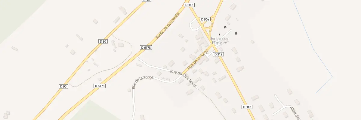 Plan du 90 Rue de la Forge à Foulbec