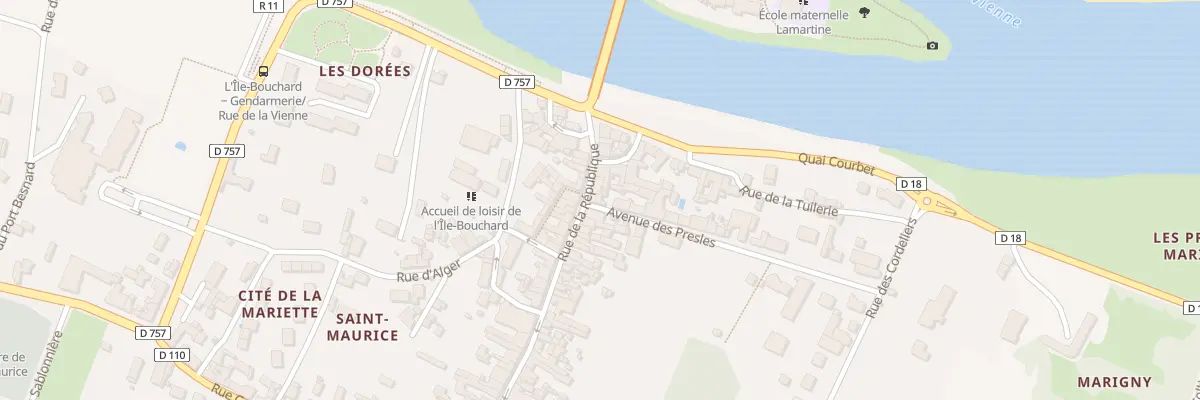 Plan du 11 Rue de la Republique à L’Île-Bouchard