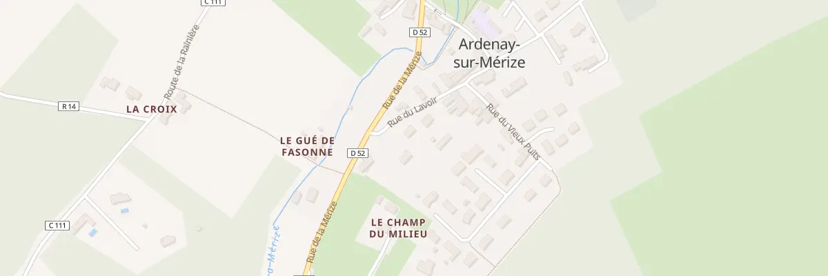 Plan du 1 Rue du Lavoir à Ardenay-sur-Mérize