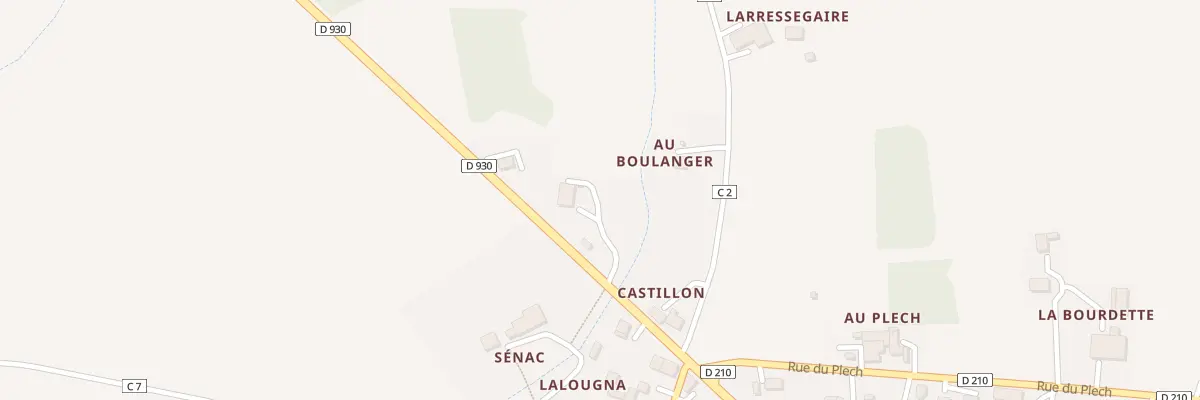 Plan du 5137 A Castillon à Ayguetinte