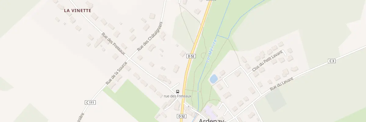 Plan du 9 Rue de la Mérize à Ardenay-sur-Mérize
