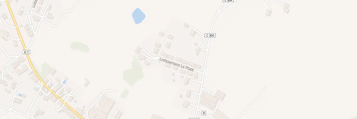 Plan du 9 Lot du Platé à Caussens