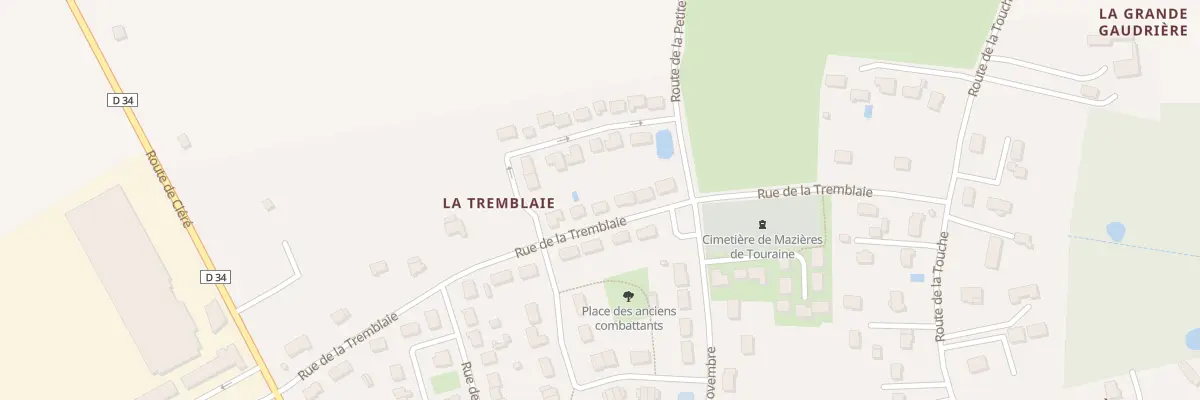 Plan du 19 Rue de la Tremblaie à Mazières-de-Touraine