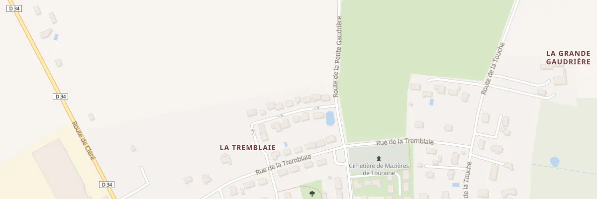 Plan du 15 All des Bouleaux à Mazières-de-Touraine