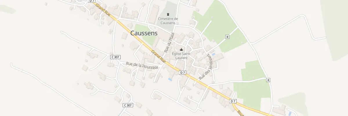 Plan du 2 Rue des Lilas à Caussens