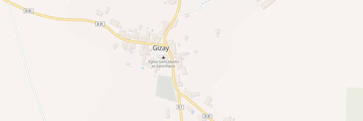 Plan du 7 Rte de Gençay à Gizay
