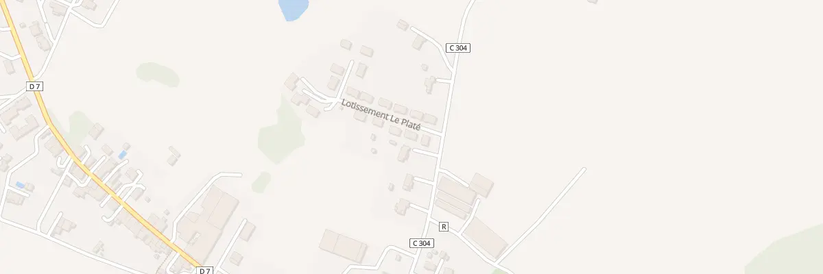 Plan du 2 Lot du Platé à Caussens