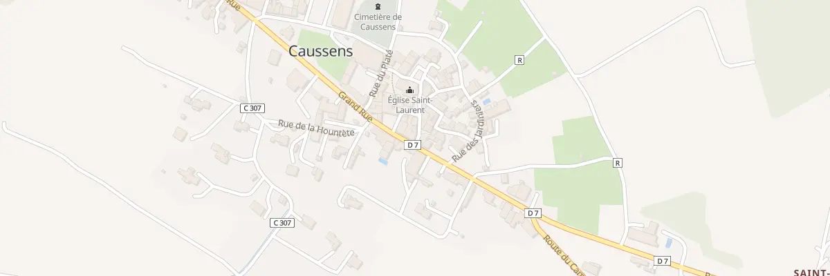 Plan du 3 Rue du Cordonnier à Caussens